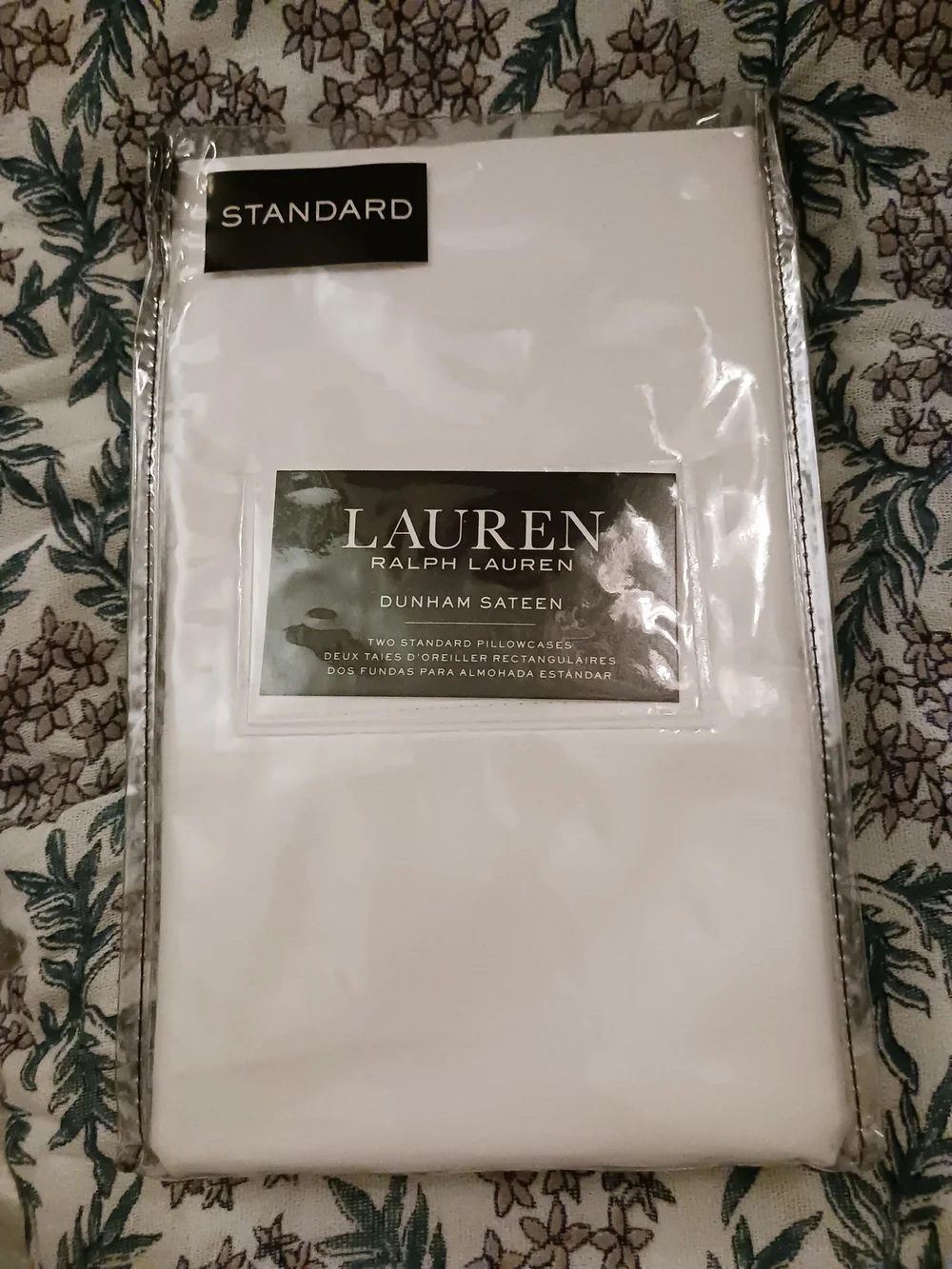Lauren Ralph Lauren Dunham Sateen Standard Pillowcases - White 300 Thread Count